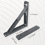 Volo Heavy Duty Foldable Mild Steel Folding Brackets - Image 2