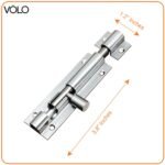 Volo Round Aluminium Tower Bolt (Pack of 1) - Image 4