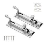 VOLO Silver L-Shaped Marble Tower Bolt Door Latch Kundi
