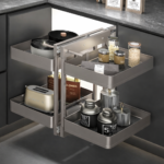 2 Layer Magic Corner Kitchen Storage with Soft Close